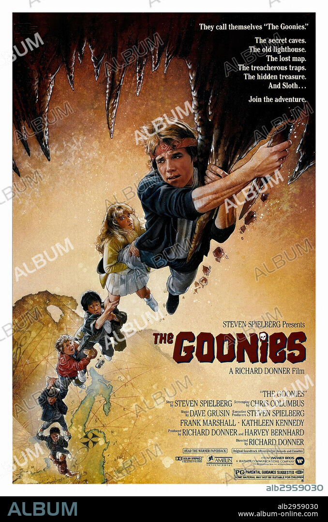 Poster de LOS GOONIES, 1985 (THE GOONIES), dirigida por RICHARD DONNER. Copyright WARNER BROTHERS.
