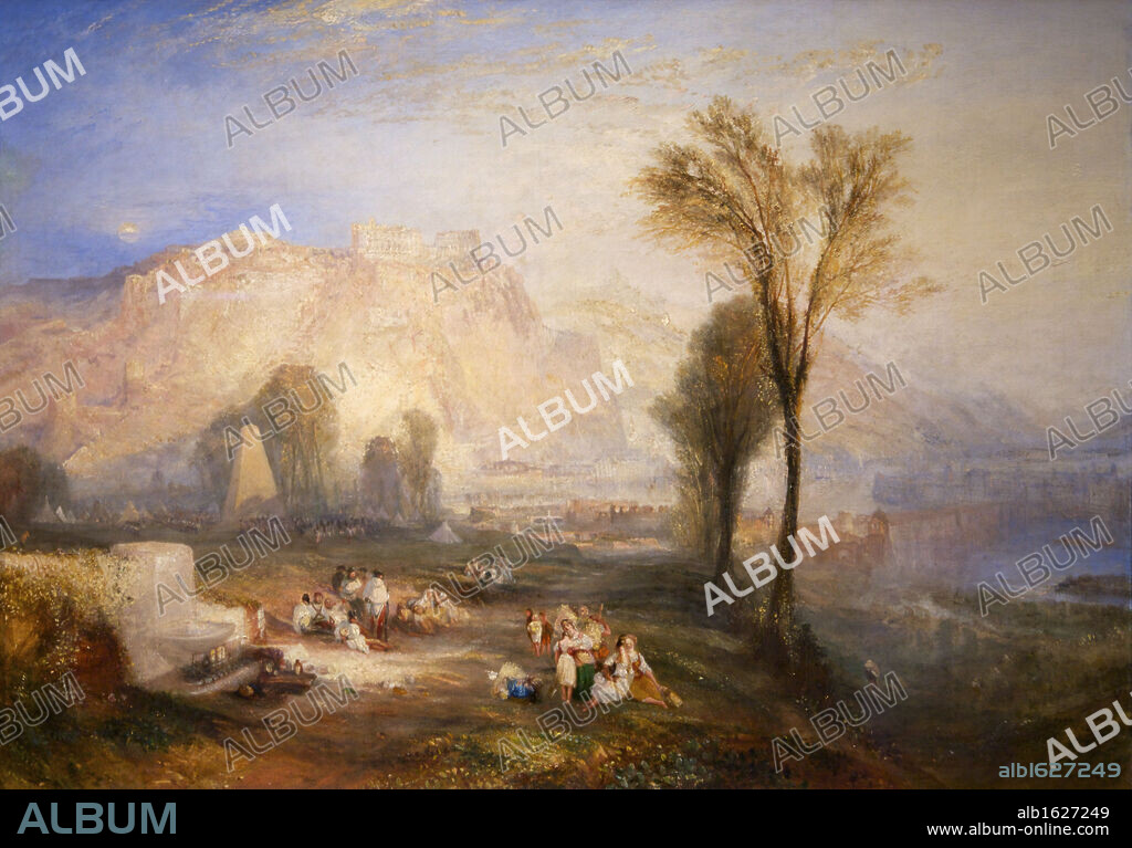 The Bright Stone of Honour (Ehrenbreitstein), and Tomb of Marceau, by Joseph Mallord William Turner, 1834-1835, Ashmolean Museum of Art and Archaeology, University of Oxford, Oxfordshire, England, UK, United Kingdom, GB, Great Britain, British Isles, Europe, EU.