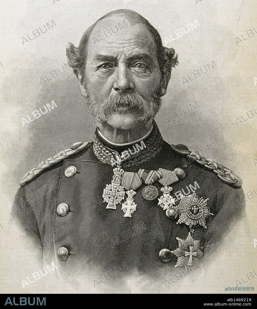 CRISTIAN IX (1818-1906). Rey de Dinamarca (1863-1906), primer soberano de la rama Glücksburg. S. XIX-XX (S. XIX-S. XX). Grabado de 'L'Illustration' (14 noviembre 1903) .