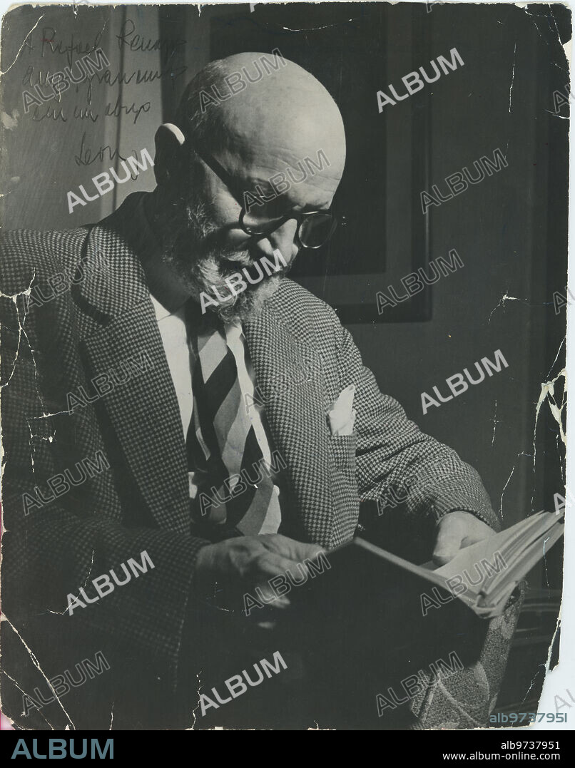 1950 (CA.). Dedication to Rafael Penagos by the poet León Felipe.