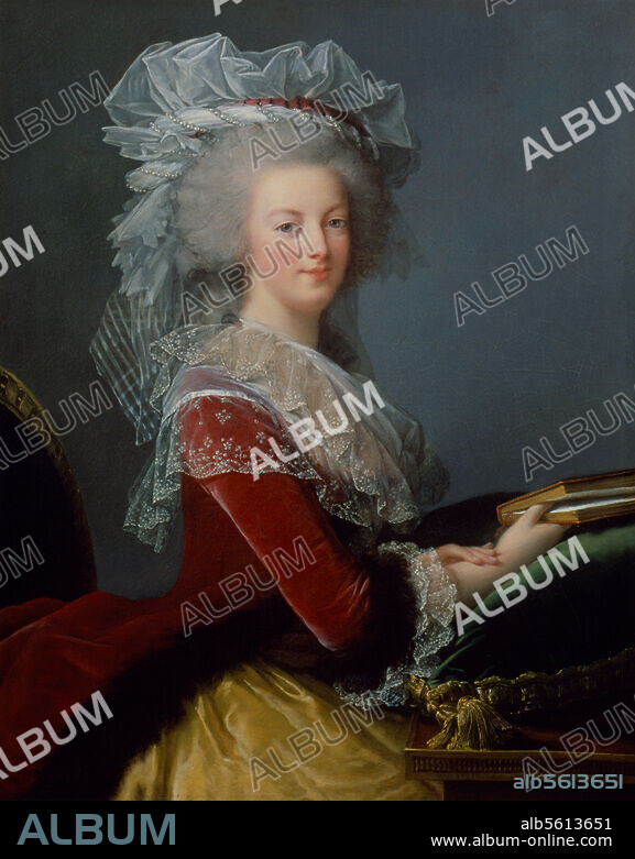 ELISABETH-LOUISE VIGEE-LEBRUN. Marie Antoinette, Königin (Ludwig XVI.) von Frankreich, Wien 2.11.1755 - Paris (hingerichtet). 16.10.1793. Porträt. Gemälde, 1778, von Élisabeth-Louise Vigée-Lebrun (1755-1842). Paris, Kunsthandel 1988.