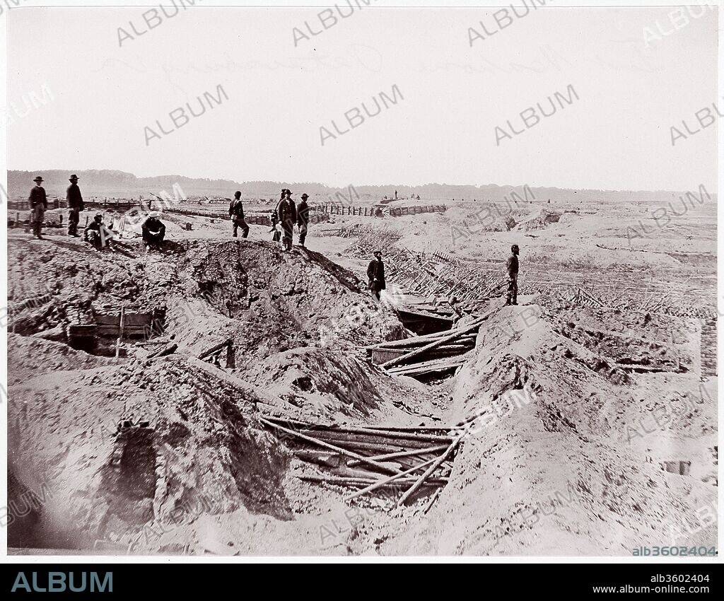 Fort Mahone, Petersburg, Virginia. Artist: Thomas C. Roche (American, 1826-1895). Former Attribution: Formerly attributed to Mathew B. Brady (American, born Ireland, 1823?-1896 New York). Date: 1864.