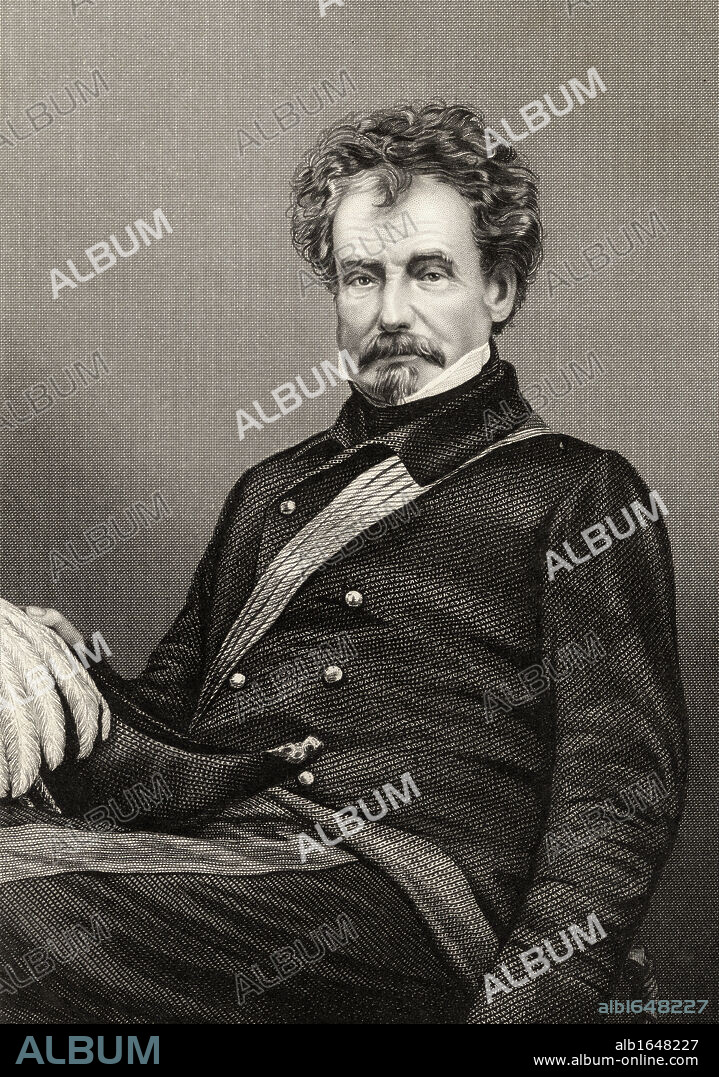 Sir Colin Campbell Lord Clyde 1792 to 1863 Scottish field marshal Commander in Chief of the forces in India From The History of the Indian Mutiny published 1858.