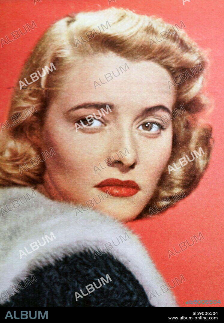 Portrait of Mari Aldon (1925-2004) a Lithuanian American actress.