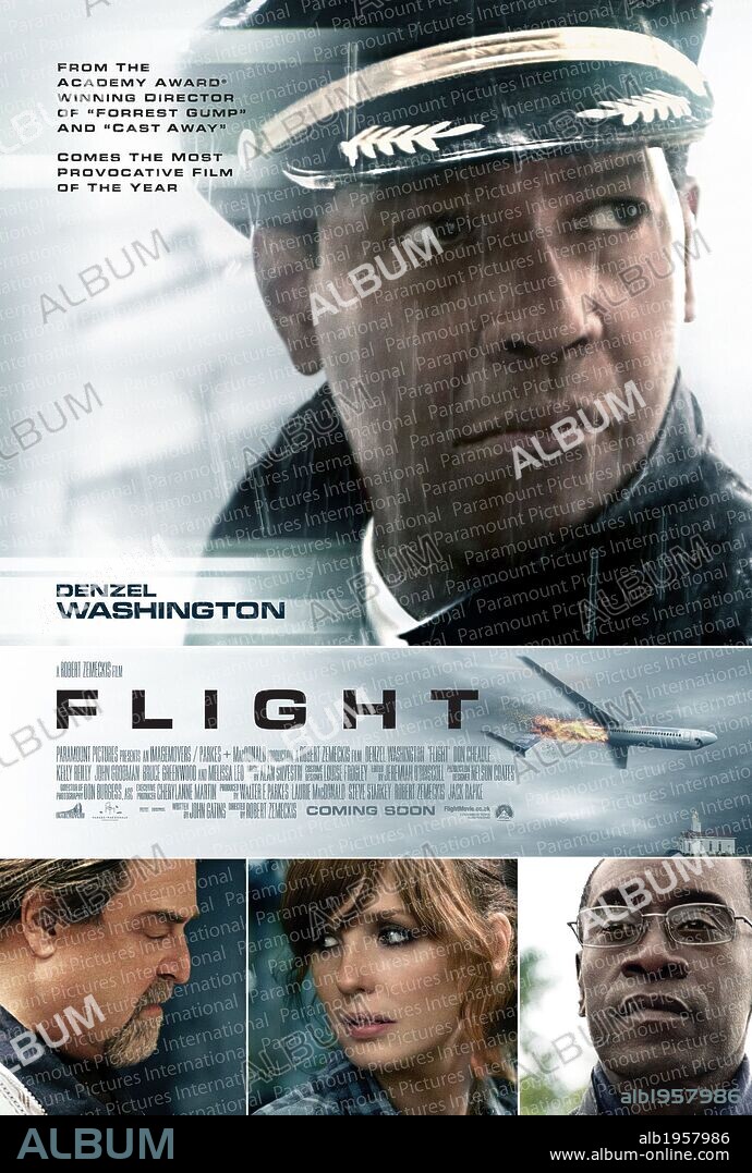 Poster of FLIGHT, 2012, directed by ROBERT ZEMECKIS. Copyright PARAMOUNT PICTURES.
