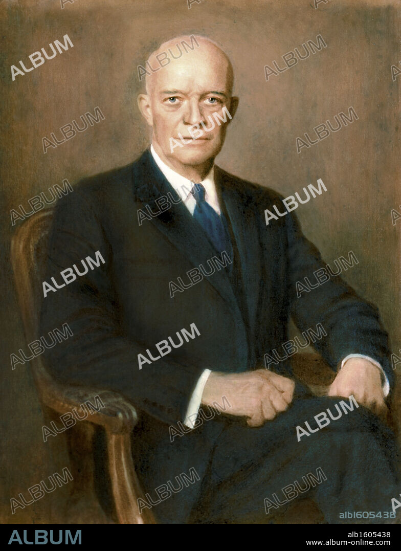 Dwight Eisenhower, (34th President of the United States) by Thomas E. Stephens, 1885-1966.