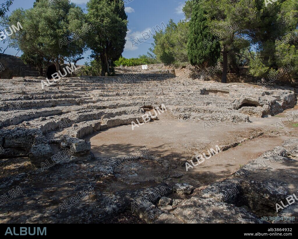 TEATRO ROMANO DE POLLENTIA EN ALCUDIA EN MALLORCA,  AÑO 123 a C.