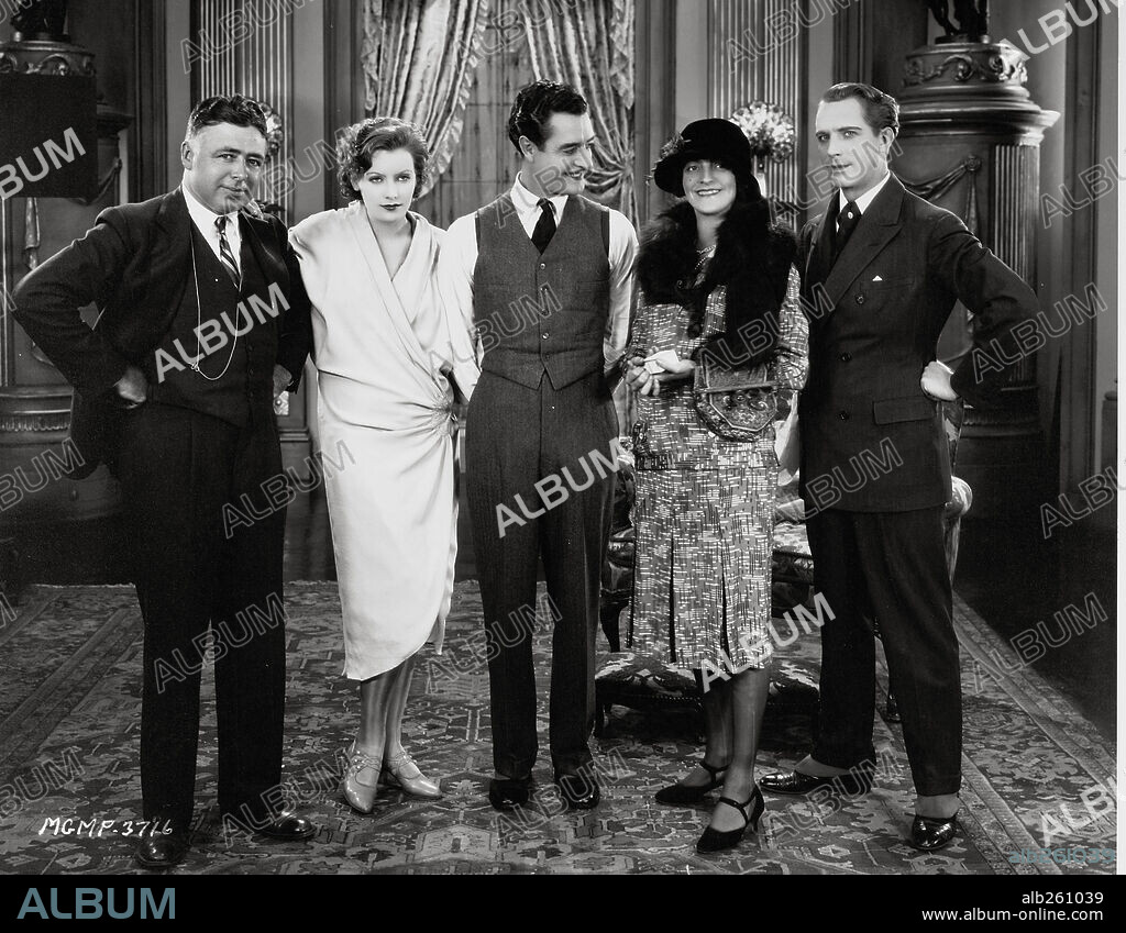 BARBARA KENT, CLARENCE BROWN, GRETA GARBO and JOHN GILBERT in THE FLESH AND THE DEVIL, 1926, directed by CLARENCE BROWN. Copyright M.G.M.