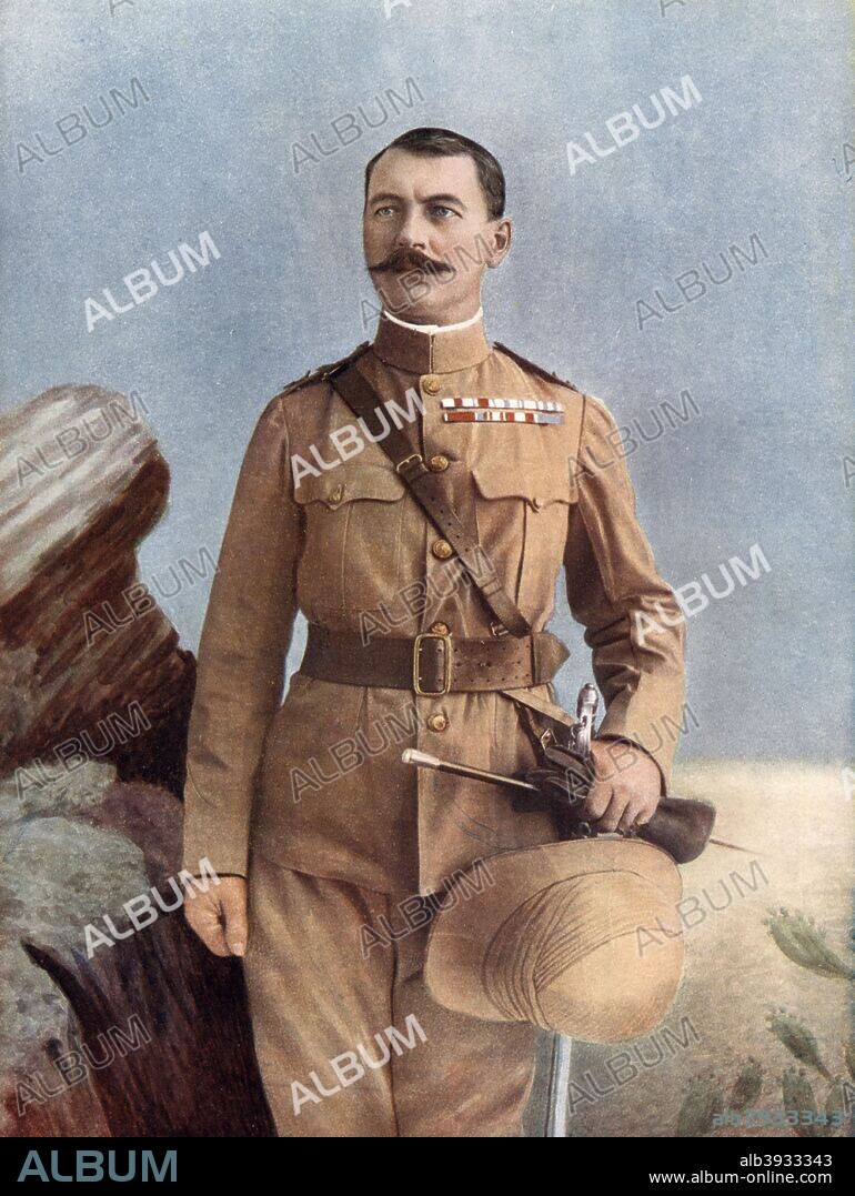 Lieutenant General Sir Henry Rundle, Commander of the 8th Division, South Africa Field Force, 1902. Portrait of Rundle (1856-1934) from Celebrities of the Army, published by George Newnes, (London, 1902).