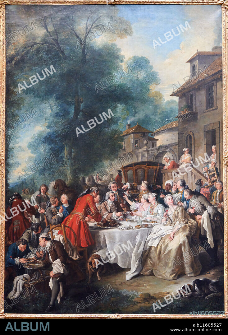 A Hunt Breakfast, 1737, Jean-François de TROY, Paris, 1679 - Rome, 1752, Musée du Louvre, Paris, France.