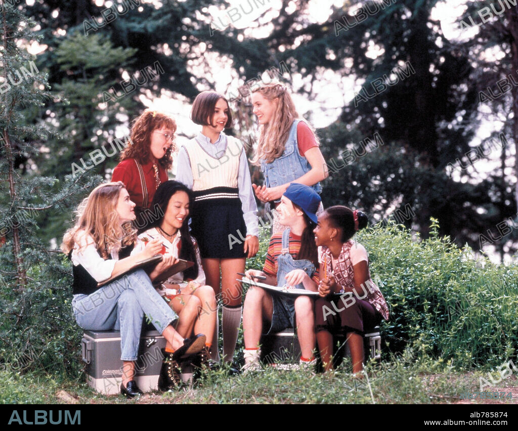 BRE BLAIR, LEIGH RACHAEL COOK, SCHUYLER FISK, ZELDA HARRIS, TRICIA JOE, LARISA OLEYNIK und STACEY LINN RAMSOWER. BRE BLAIR, LARISA OLEYNIK, RACHAEL LEIGH COOK, SCHUYLER FISK, STACEY LINN RAMSOWER, TRICIA JOE und ZELDA HARRIS in THE BABY-SITTERS CLUB, 1995, unter der Regie von MELANIE MAYRON. Copyright COLUMBIA TRISTAR.