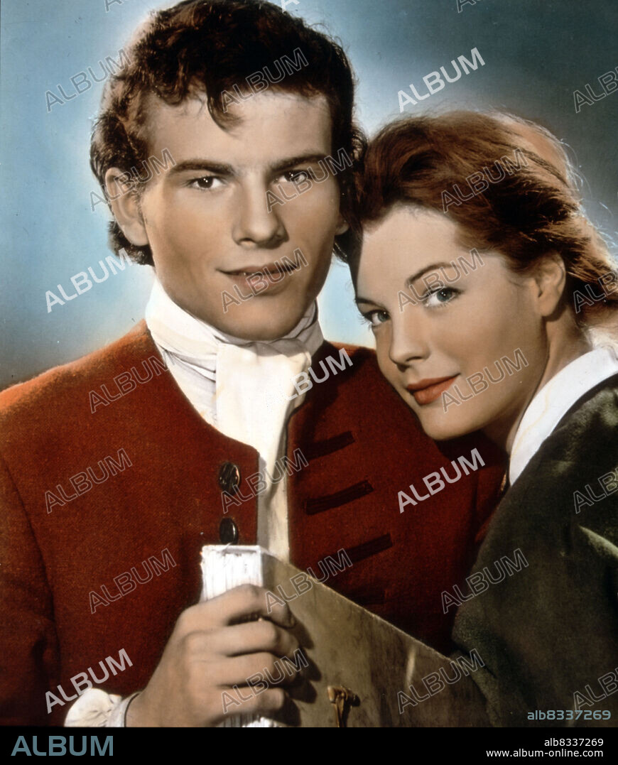 HORST BUCHHOLZ und ROMY SCHNEIDER in ROBINSON SOLL NICHT STERBEN, 1957, unter der Regie von JOSEF VON BAKY. Copyright WDR.