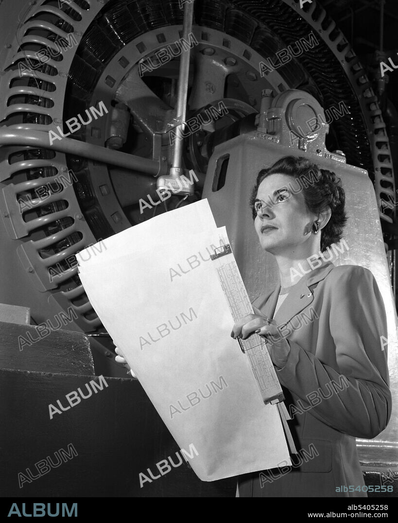 Joyner analyzing the operation of a wind tunnel turbine, 1952. Kitty O'Brien Joyner (July 11, 1916 - August 16, 1993) was an American electrical engineer with NACA, and then with NASA upon its replacement of NACA in 1958. She was hired in 1939 as the organization's first woman engineer, shortly after she had completed her degree as the first woman to graduate from the University of Virginia's engineering program. Joyner worked for NACA/NASA for several decades, achieving the title Branch Head of the Facilities Cost Estimating Branch, Office of Engineering and Technical Services, and managing several wind tunnels, including supersonic wind tunnels. She retired from NASA in May 1971. Joyner was active in engineering organizations and societies. She was a member of the Institute of Electrical and Electronic Engineers and an Honorary Life Member of the Engineers Club of the Virginia Peninsula. She died in 1993 at the age of 77.