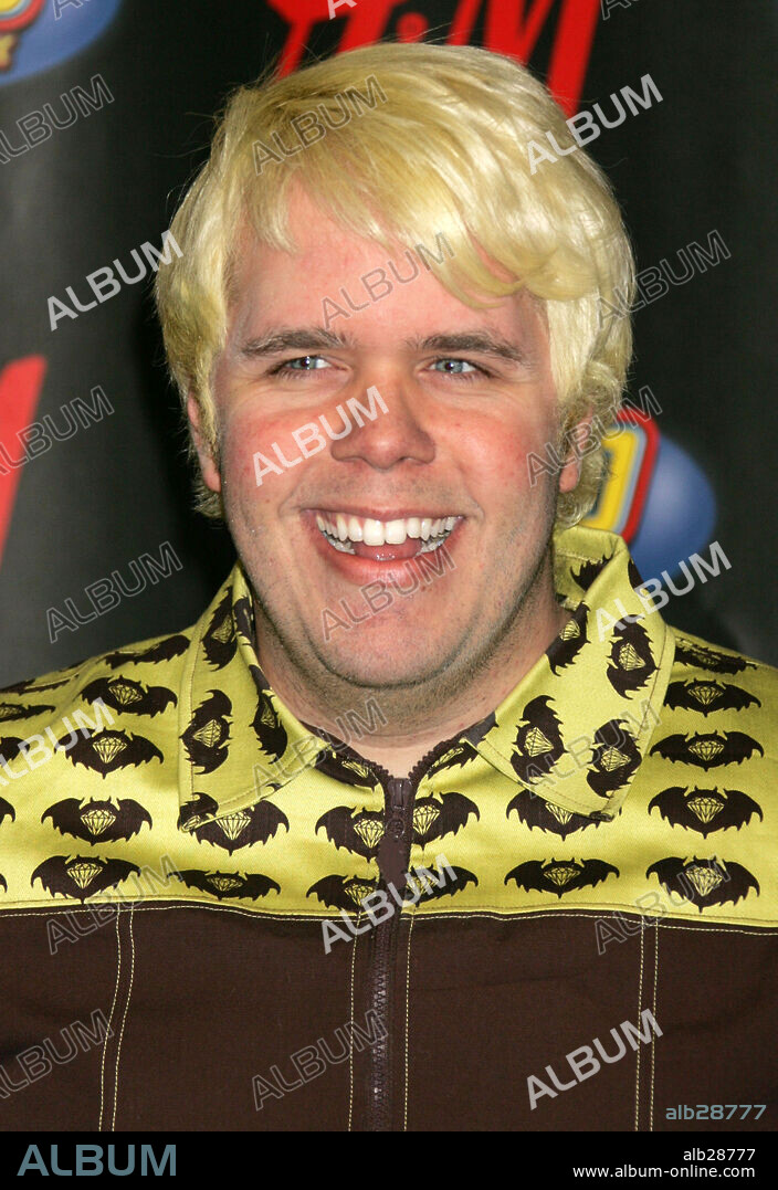 Dec 14, 2007 - New York, NY, USA - Gossip blogger PEREZ HILTON poses for photos in the press room for Z100's Jingle Ball 2007 held at Madison Square Garden. 14/12/2007