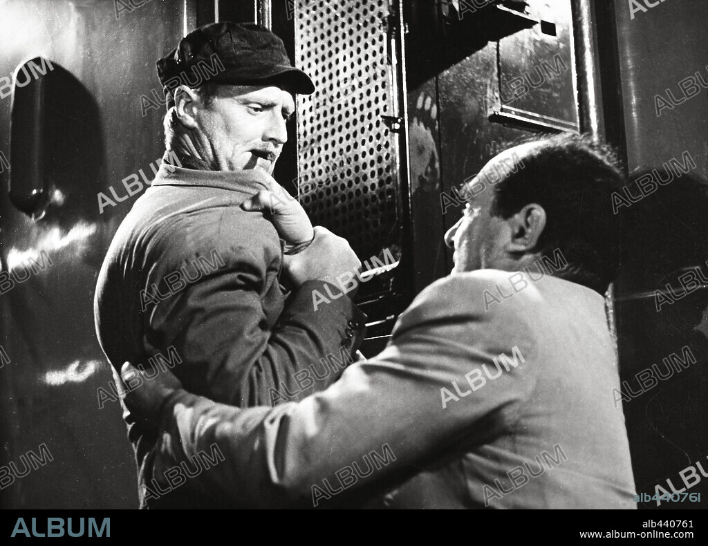 PIETRO GERMI and SARO URZI in THE RAILROAD MAN, 1956 (IL FERROVIERE), directed by PIETRO GERMI. Copyright DE LAURENTIIS/PONTI/ENIC.