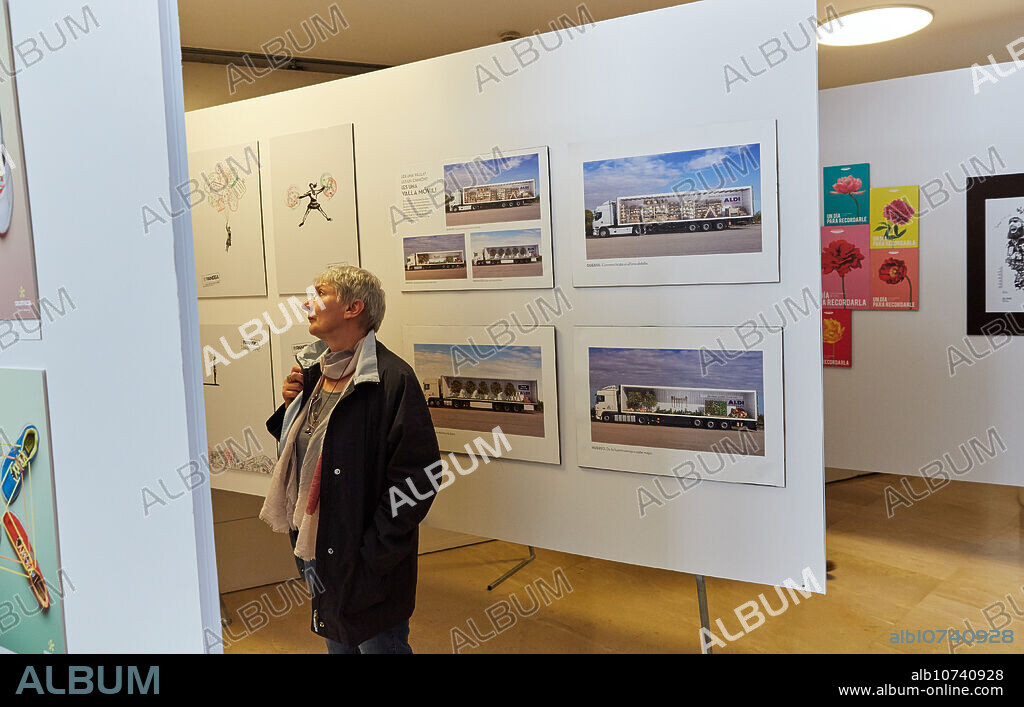 Exhibition of works. Congress advertising. Club de Creativos. Kursaal Congress Palace. Donostia. San Sebastian. Gipuzkoa . Basque Country. Spain. Europe.