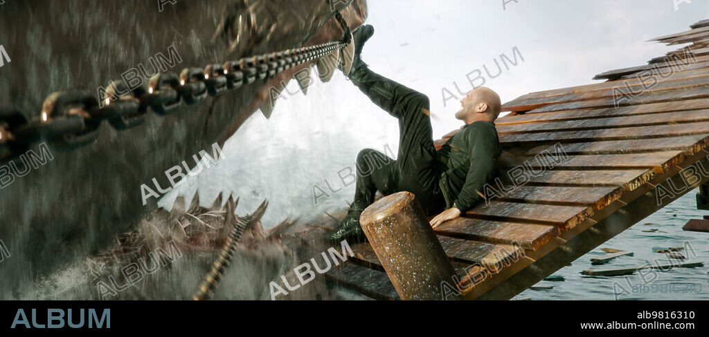 JASON STATHAM en MEGALODON 2: LA FOSA, 2023 (MEG 2: THE TRENCH), dirigida por BEN WHEATLEY. Copyright Apelles Entertainment.