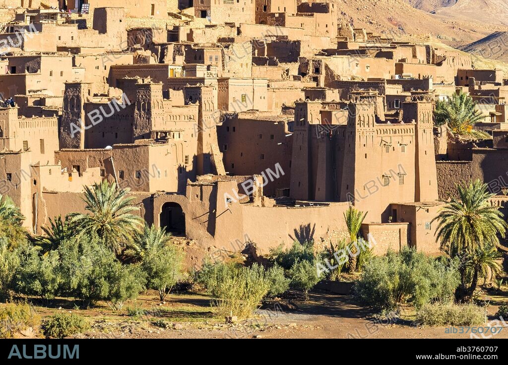 Ksar of Ait Ben Haddou (Ait Benhaddou), UNESCO World Heritage site, Ouarzazate Province, Souss-Massa-Draa, Morocco, North Africa, Africa.