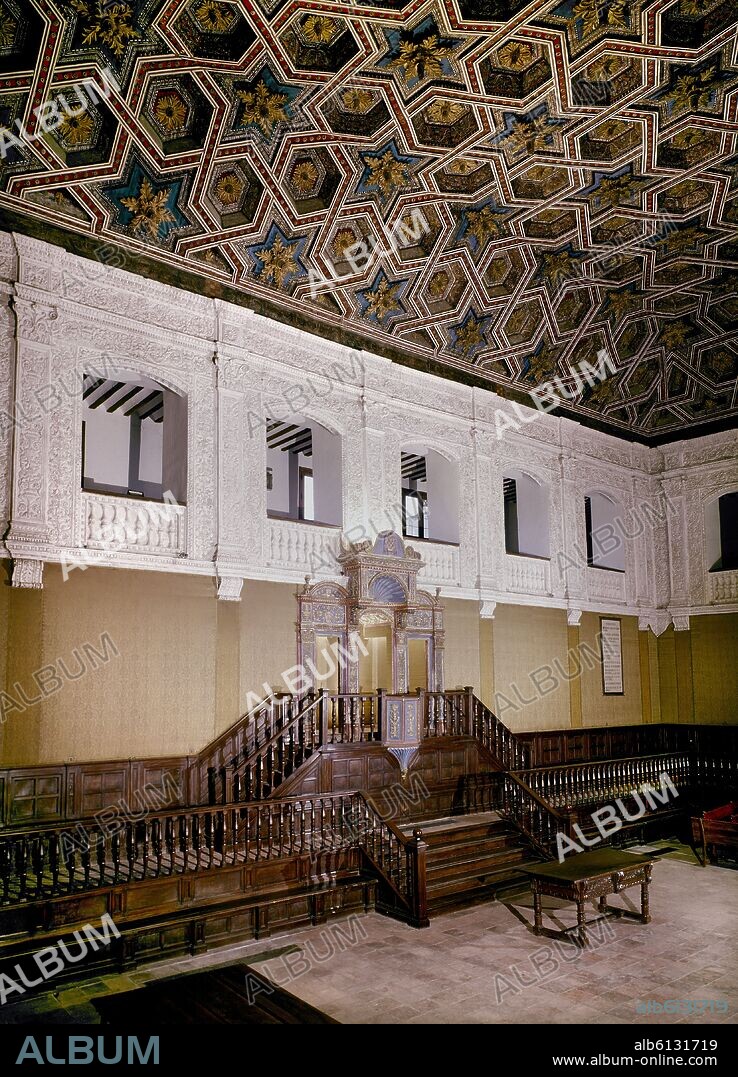 PEDRO DE GUMIEL. PARANINFO - TRIBUNA LAS YESERIAS Y EL ARTESONADO. 1518-1519.