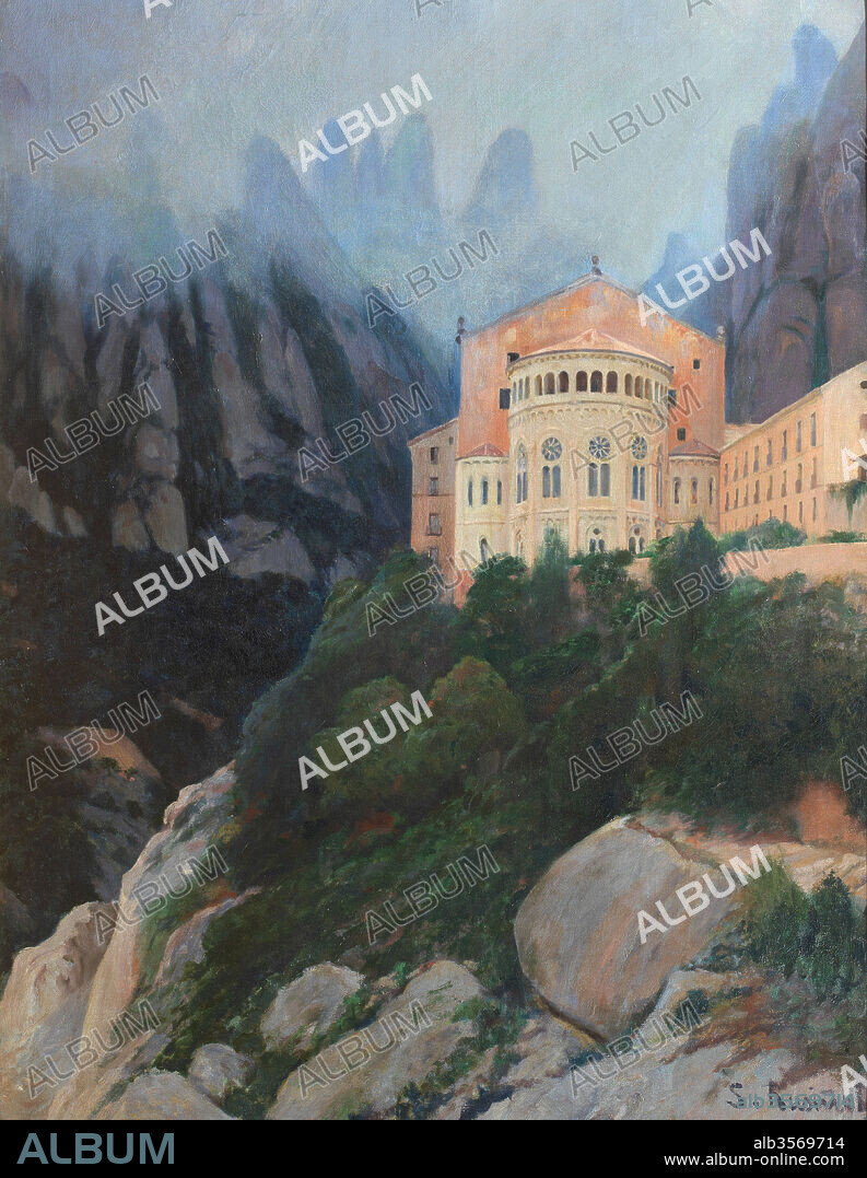 SANTIAGO RUSIÑOL. Santiago Rusiñol / 'Montserrat', 1896, Oil on canvas, 116 x 90 cm.