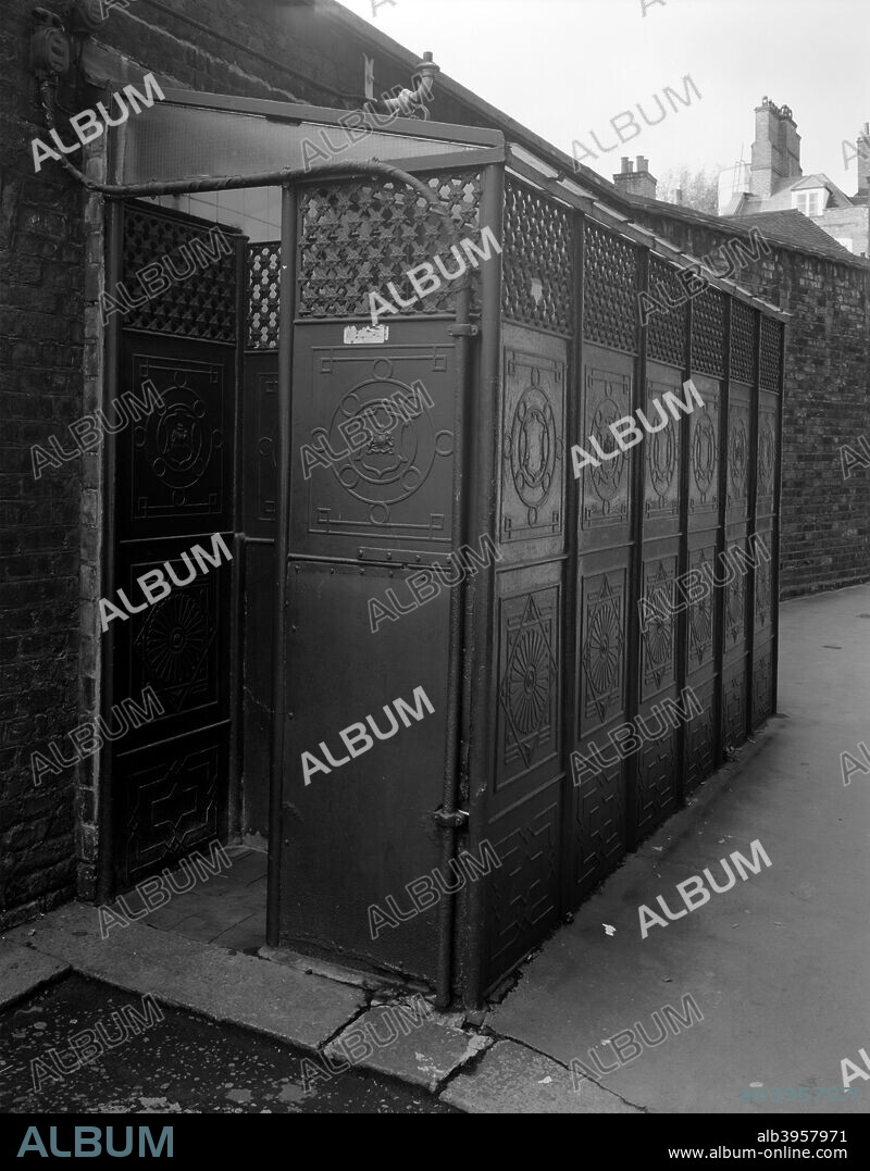 A cast iron public lavatory in Star Yard, Holborn, London, 1986.