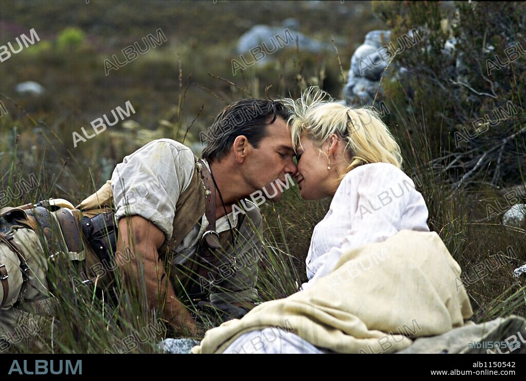 ALISON DOODY and PATRICK SWAYZE in KING SOLOMON'S MINES-TV, 2004, directed by STEVE BOYUM. Copyright Enigma Pictures/Hallmark Entertainment.