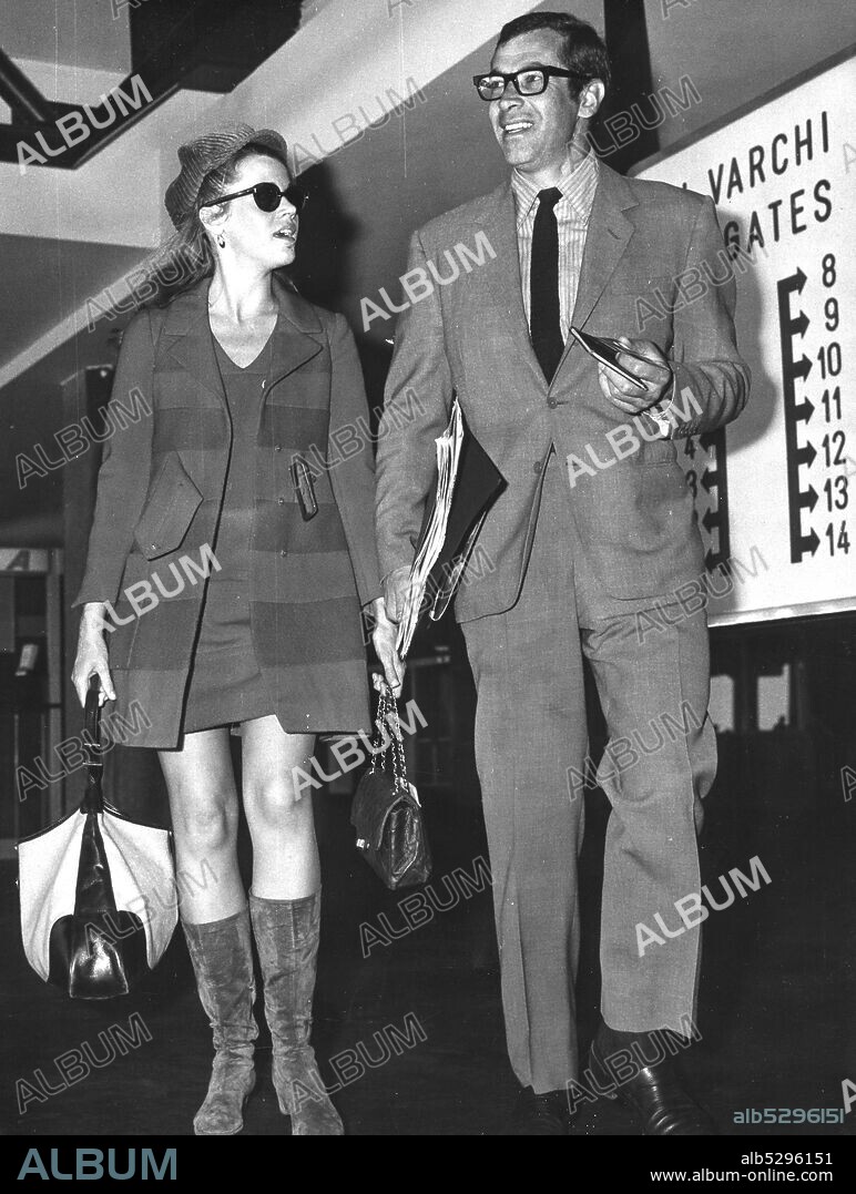 Roger vadim. jane fonda. rome 1967. (Photo by: Marka/Universal Images Group via Getty Images).