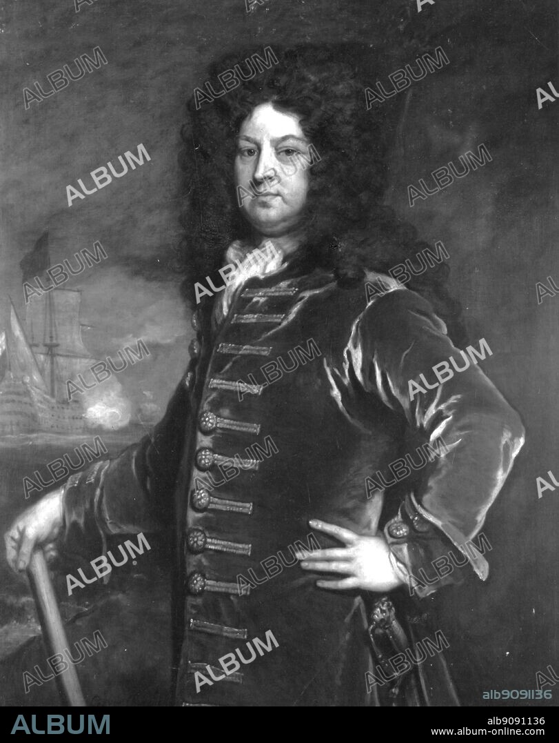 Admiral George Churchill, Marlborough's brother (1654-1710). Painting by Sir Godfrey Kneller.