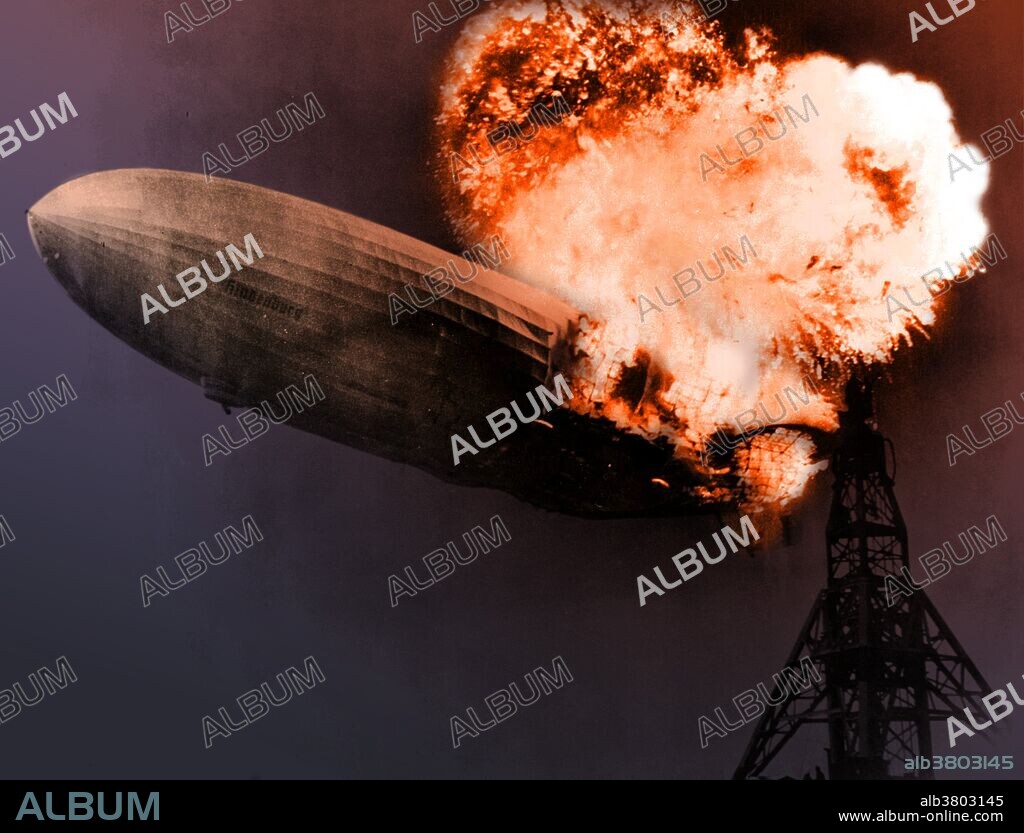 The Hindenburg disaster took place on Thursday, May 6, 1937, as the German passenger airship LZ 129 Hindenburg caught fire and was destroyed during its attempt to dock with its mooring mast at the Lakehurst Naval Air Station, near Lakehurst, New Jersey. Of the 97 people on board, 35 died, as well as one death among the ground crew. The disaster was the subject of spectacular newsreel coverage, photographs, and Herbert Morrison's recorded radio eyewitness report from the landing field, which was broadcast the next day. The cause of the fire remains unknown. The incident shattered public confidence and marked the end of the airship era.