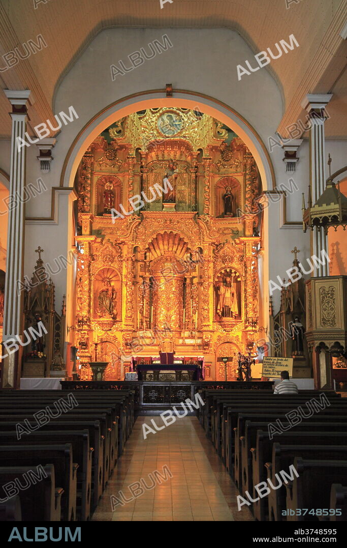 Iglesia de San Jose, (Church of the Golden Altar), Casco Antiguo (Casco Viejo), Old City, San Felipe District, UNESCO World Heritage Site, Panama City, Panama, Central America.
