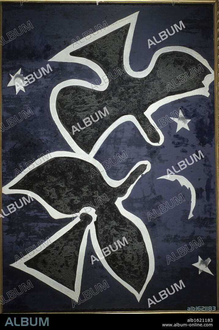 Blue Birds by Georges Braque, 1882-1963, France, Paris, Musee du Louvre.