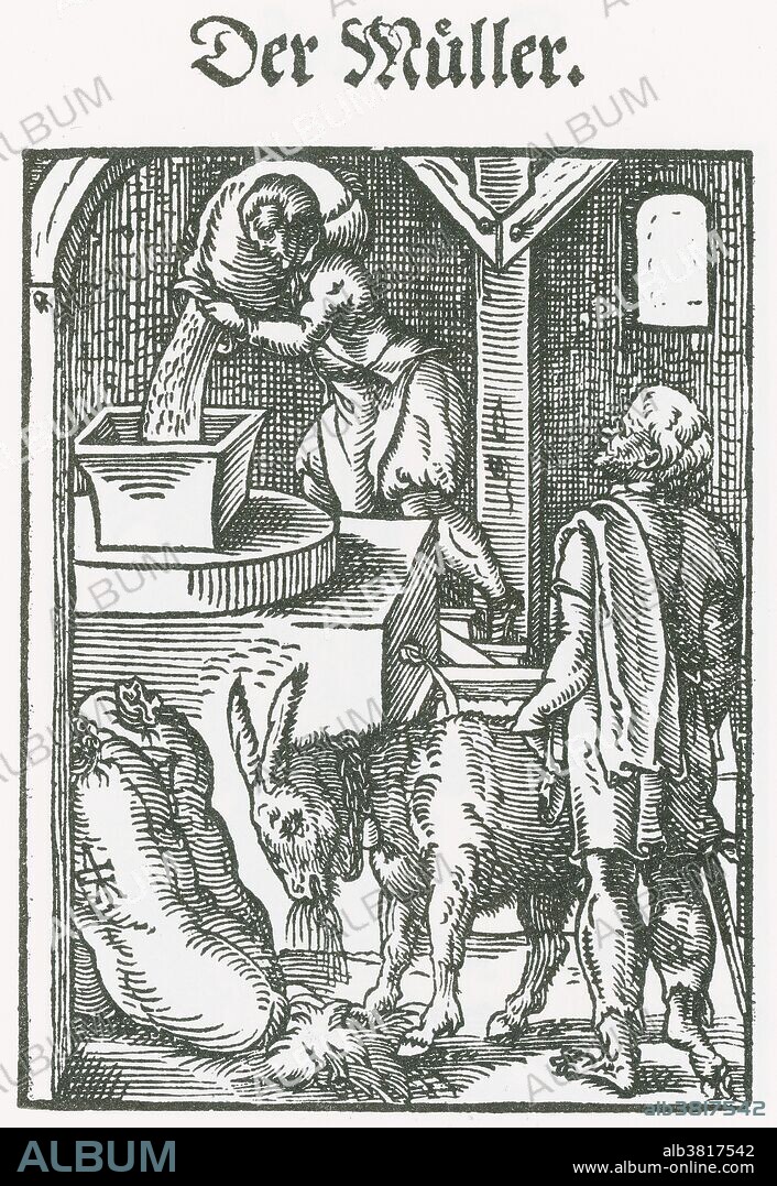 The miller pours the grain brought to him between the millstones and grinds it, and does not withhold the bran; he also pounds stockfish and crushes herbs. A miller usually refers to a person who operates a mill, a machine to grind a cereal crop to make flour. Milling is among the oldest of human occupations. Milling existed in hunter gatherer communities, and later millers were important to the development of agriculture.