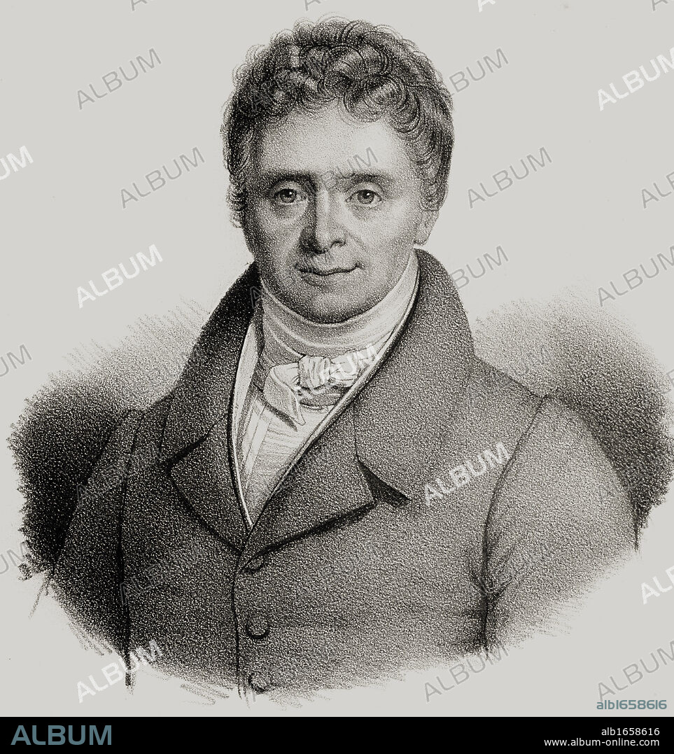 Daniel O'Connell, byname The Liberator, 1775-1847, first of the great 19th century Irish leaders in the British House of Commons.19th century lithograph by Em. Baerentzen & Co.From the book "Figaro. Journal of Literature,Art and Music" by Georg Garstensen. Published 1841.