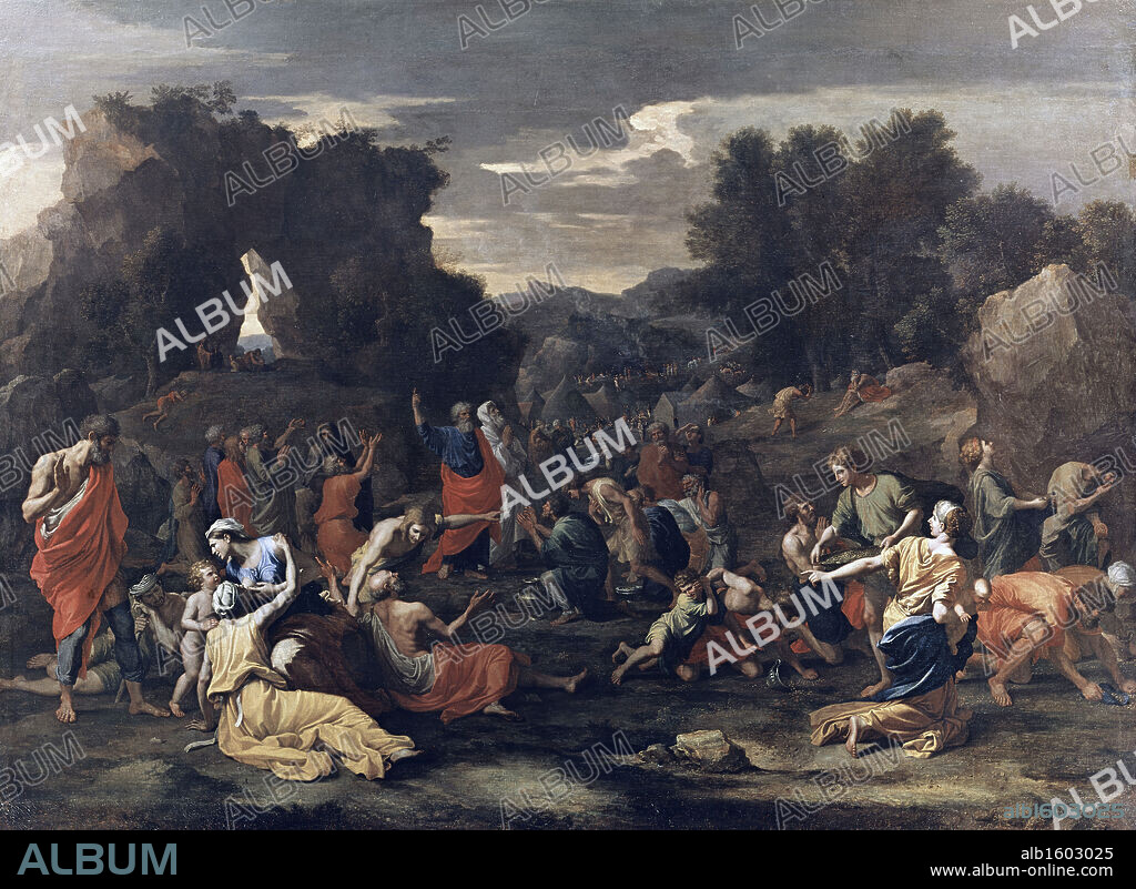 Manna from Heaven  1639  Nicolas Poussin (1594-1665 French)   Musee du Louvre, Paris, France.