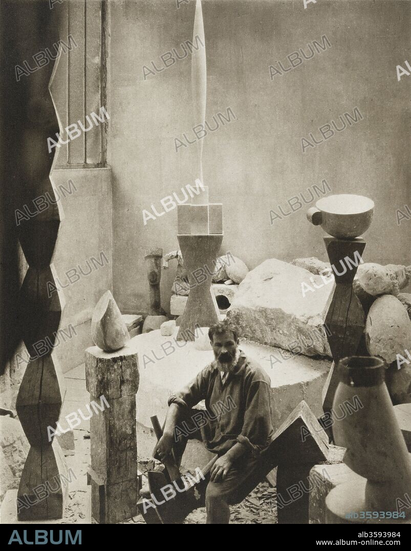 EDWARD STEICHEN. Constantin Brancusi at his Atelier, Impasse Ronsin.