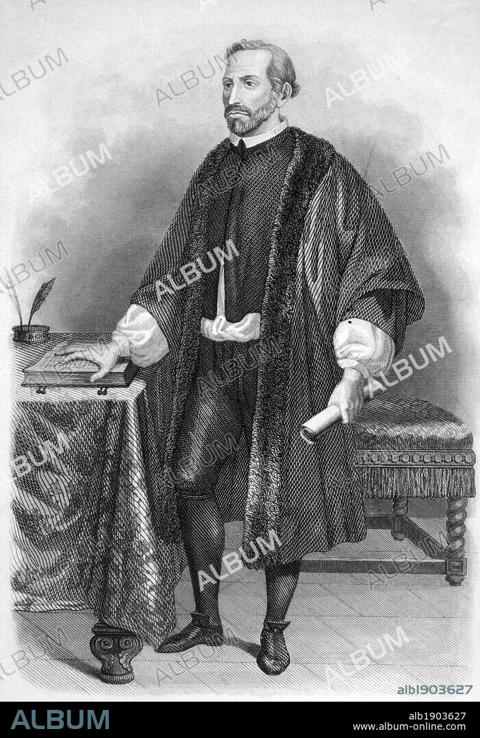 Pau Claris i Casademunt (1586-1641), político y eclesiástico catalán. Grabado de 1880.
