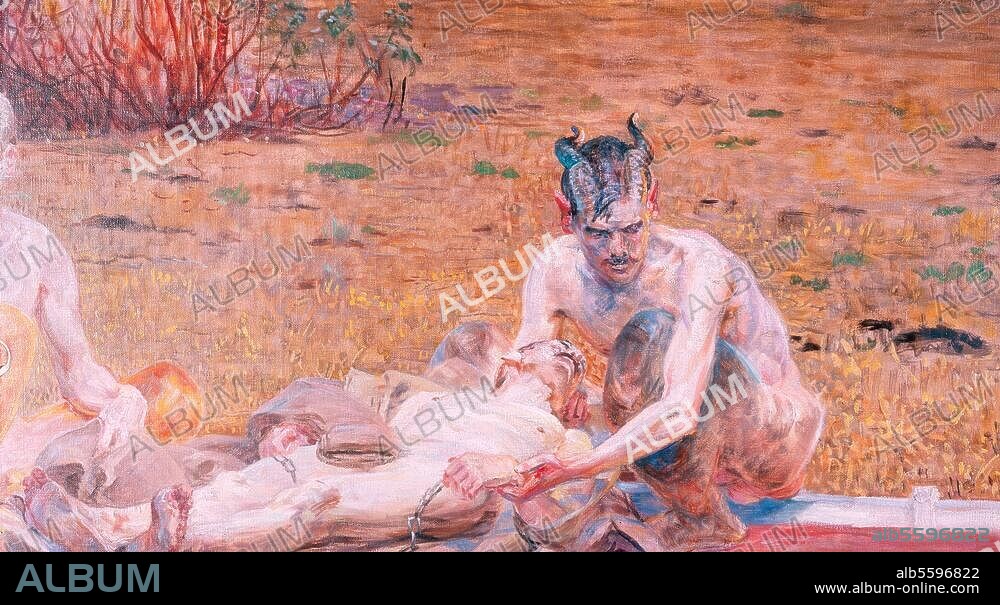 JACEK MALCZEWSKI. Malczewski, Jacek. 1854-1929. "My Soul", 1917. (Detail). Oil on canvas, 100 × 200cm. Warsaw, Muzeum Narodowe.