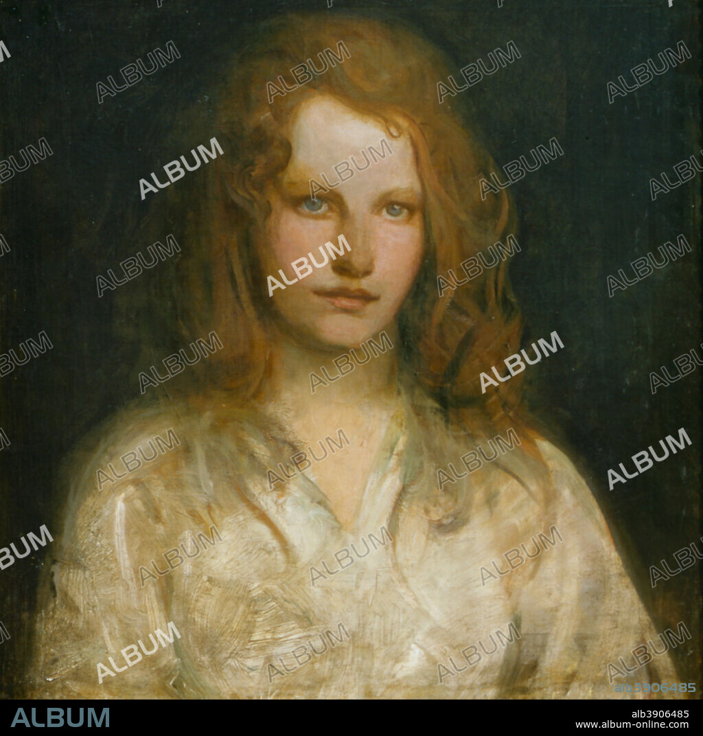 ABBOTT HANDERSON THAYER. Margaret MacKittrick. Date/Period: Ca. 1903. Oil paintings. Oil on canvas.