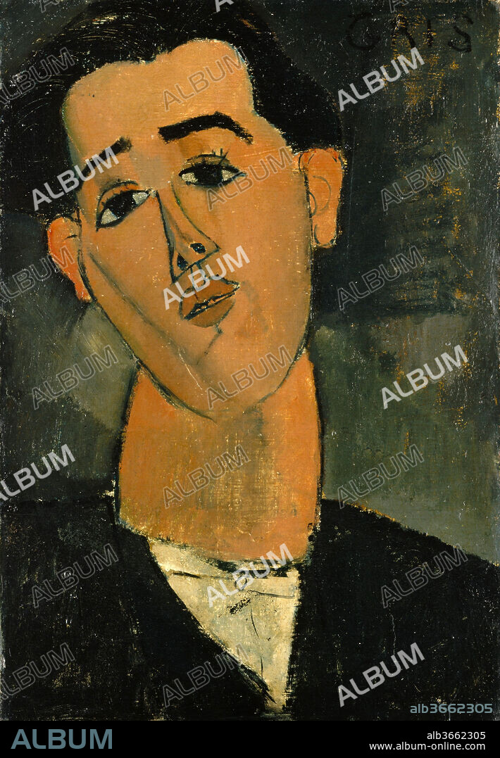Juan Gris (1887-1927). Artist: Amedeo Modigliani (Italian, Livorno 1884-1920 Paris). Dimensions: 21 5/8 x 15 in. (54.9 x 38.1 cm). Date: 1915.
