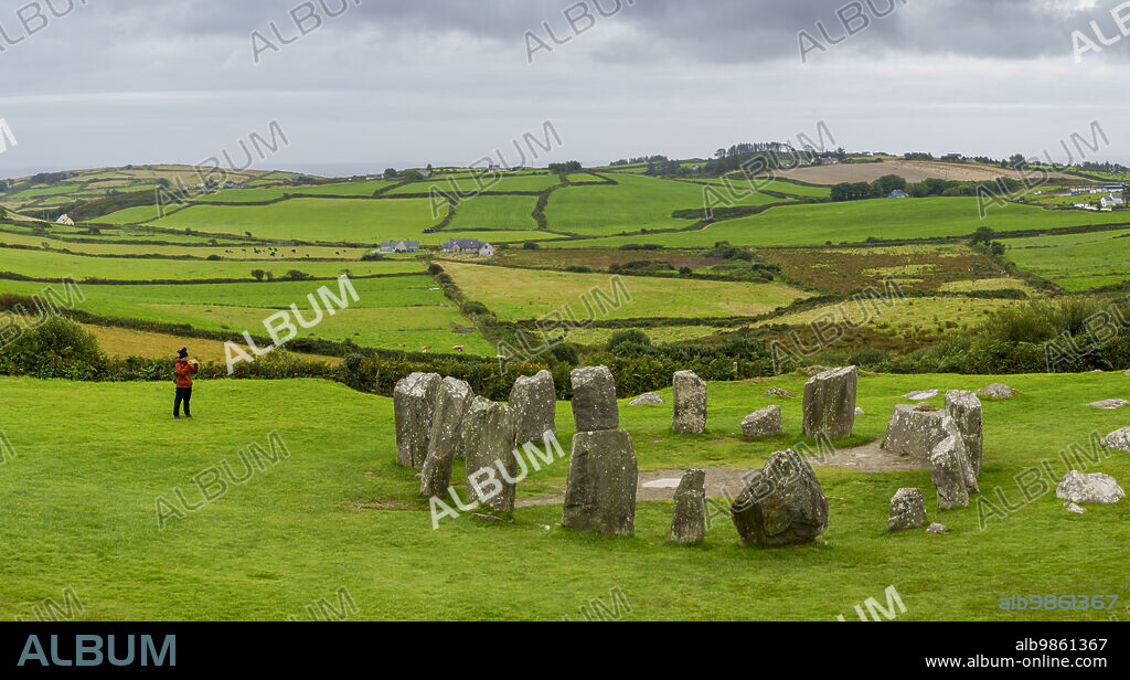 Megalithic Circle of Drombeg, - The Altar of the Druid-, Rosscarbery approximately from the year 150 a. c., Ireland, United Kingdom.