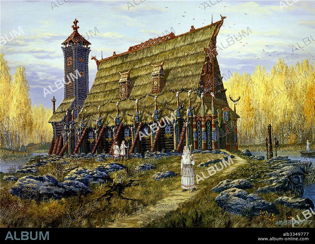 VSEVOLOD BORISOVICH IVANOV. The Temple of Hors, God of Autumn.