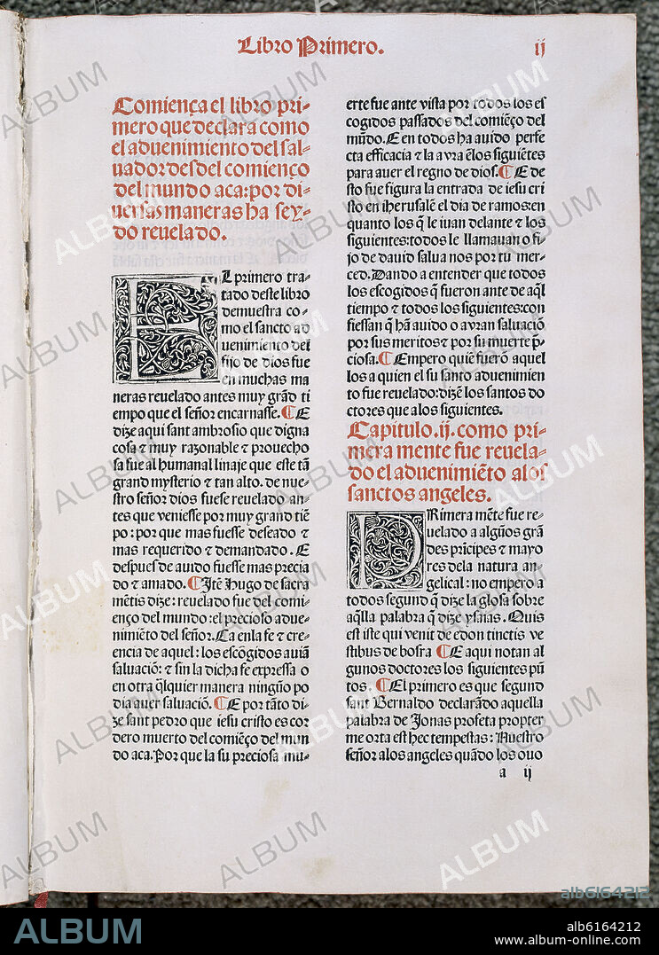 FRANCISCO EIXIMENIS (CA 1330-CA1409). INCUNABLE - VITA CHRISTI - 1496 - PRIMER LIBRO IMPRESO EN GRANADA TRAS CONQUISTA.