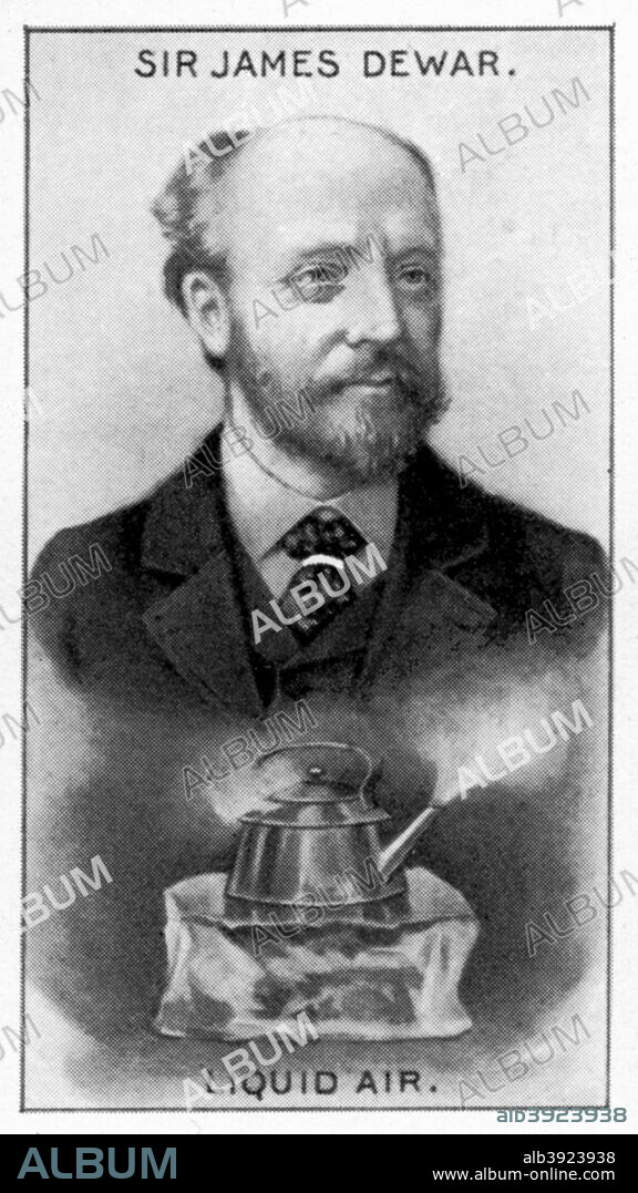 Sir James Dewar, Scottish chemist and physicist, (c1924). In 1891, James Dewar (1842-1923) discovered a process to produce liquid oxygen in industrial quantities.