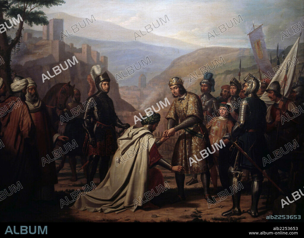 ANONYM. FERNANDO III " EL SANTO " REY DE CASTILLA Y LEON. 1201-1252 " CONQUISTA DE JAEN " ANONIMO ALCAZAR DE SEVILLA.