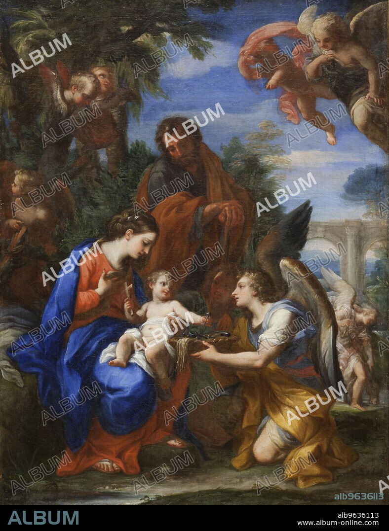 CARLO MARATTI, GIUSEPPE BARTOLOMEO CHIARI and LORENZO MASUCCI. The Rest on The Flight into Egypt, 1720.