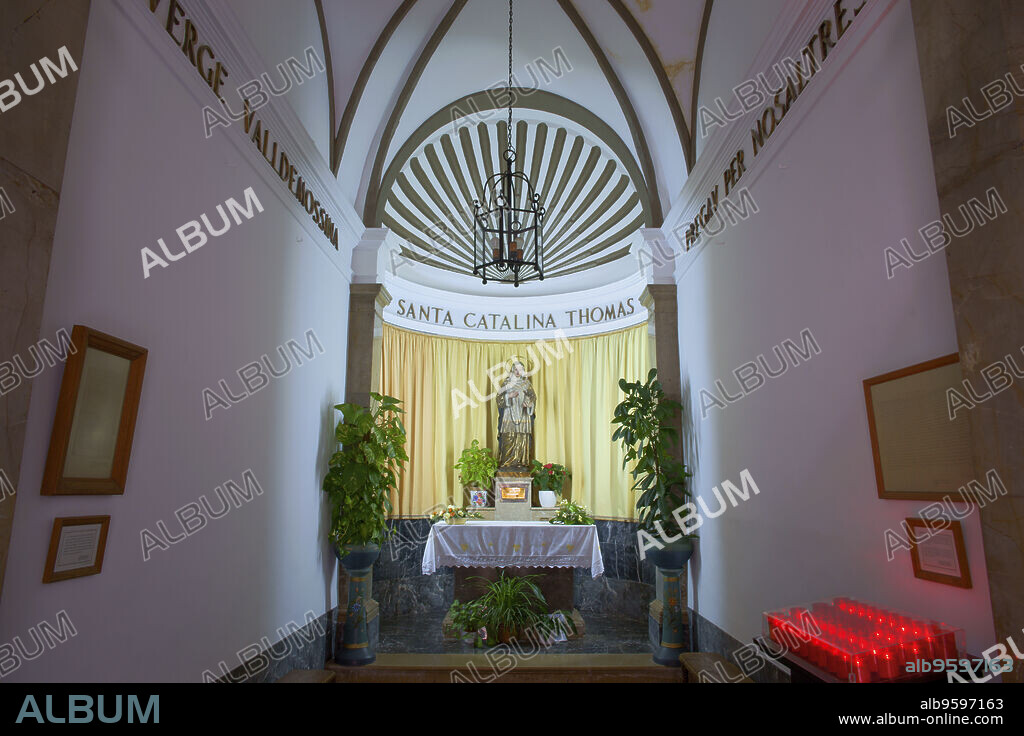 Valldemossa.Capilla en la casa natal de Santa Catalina Thomas.Sierra de Tramuntana.Mallorca.Illes Balears.España.
