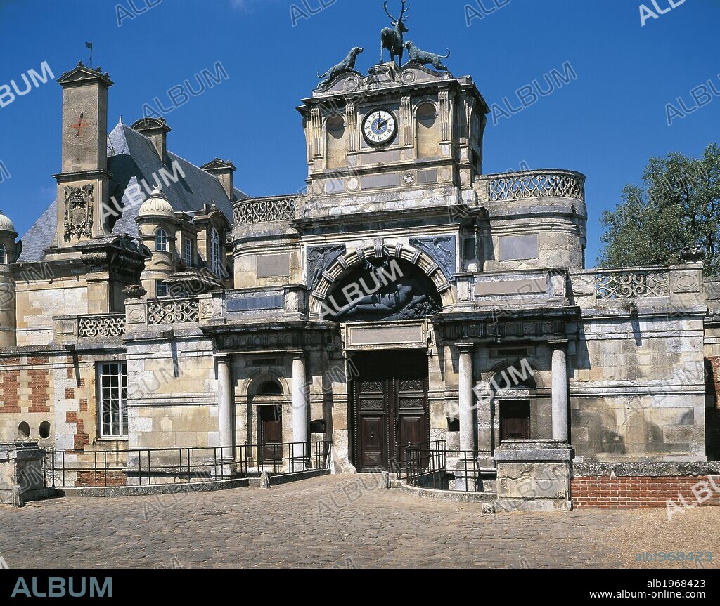 Chateau d'Anet, built by Philibert Delorme for Diane de Poitiers. France, 16th century.