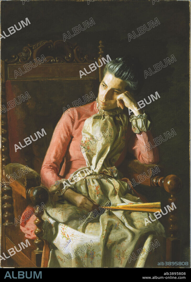 THOMAS EAKINS. Miss Amelia Van Buren. Date/Period: Ca. 1891. Painting. Oil on canvas. Height: 114 cm (44.8 in); Width: 81 cm (31.8 in).