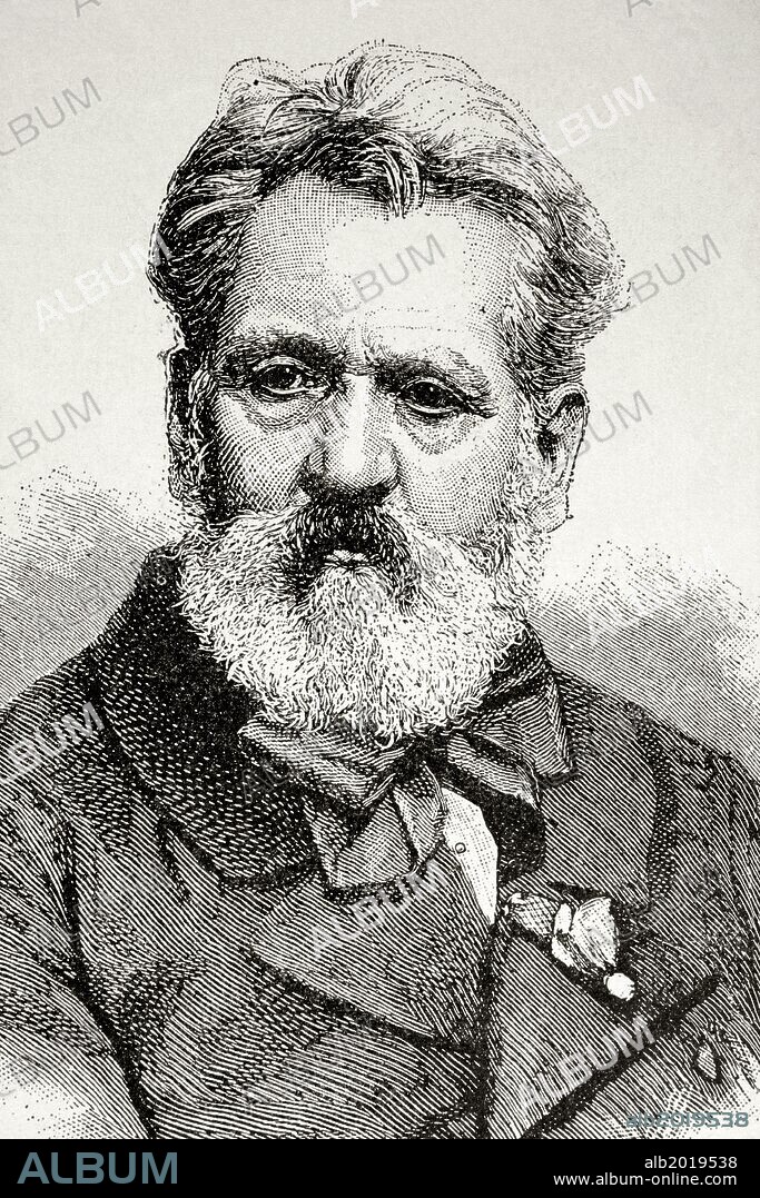 Rudolf von Alt (1812-1905). Austrian painter. Engraving.