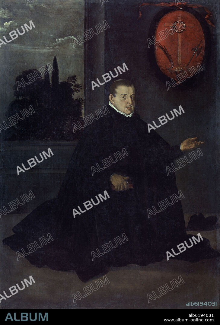 DIEGO VELAZQUEZ (1599-1660). CRISTOBAL SUAREZ DE RIBERA - 1620 - OLEO/LIENZO -  207 cm × 148 cm - BARROCO ESPAÑOL.